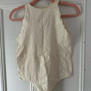 Cream Sleeveless Bodysuit